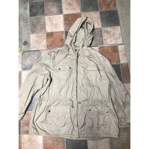 Michael Kors  +size hooded drawstring coat